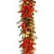 9' by 12" Pre-lit Decorative Collection Home For the Holidays Artificial Christmas Garland with 100 Clear Lights